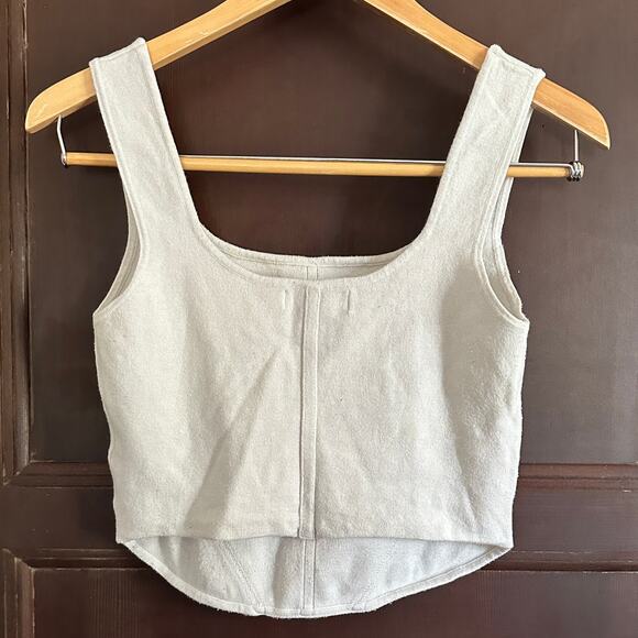 HOUSE OF HARLOW 1960 | Knit Square Neck Corset Style Crop Tank | Size Small - Picture 4 of 4